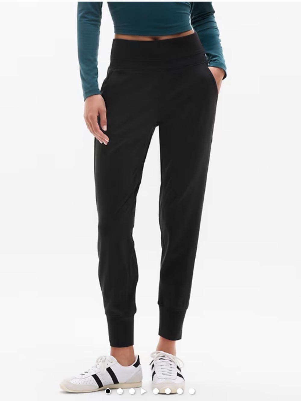 Athleta Black High-Rise Jogger Pants